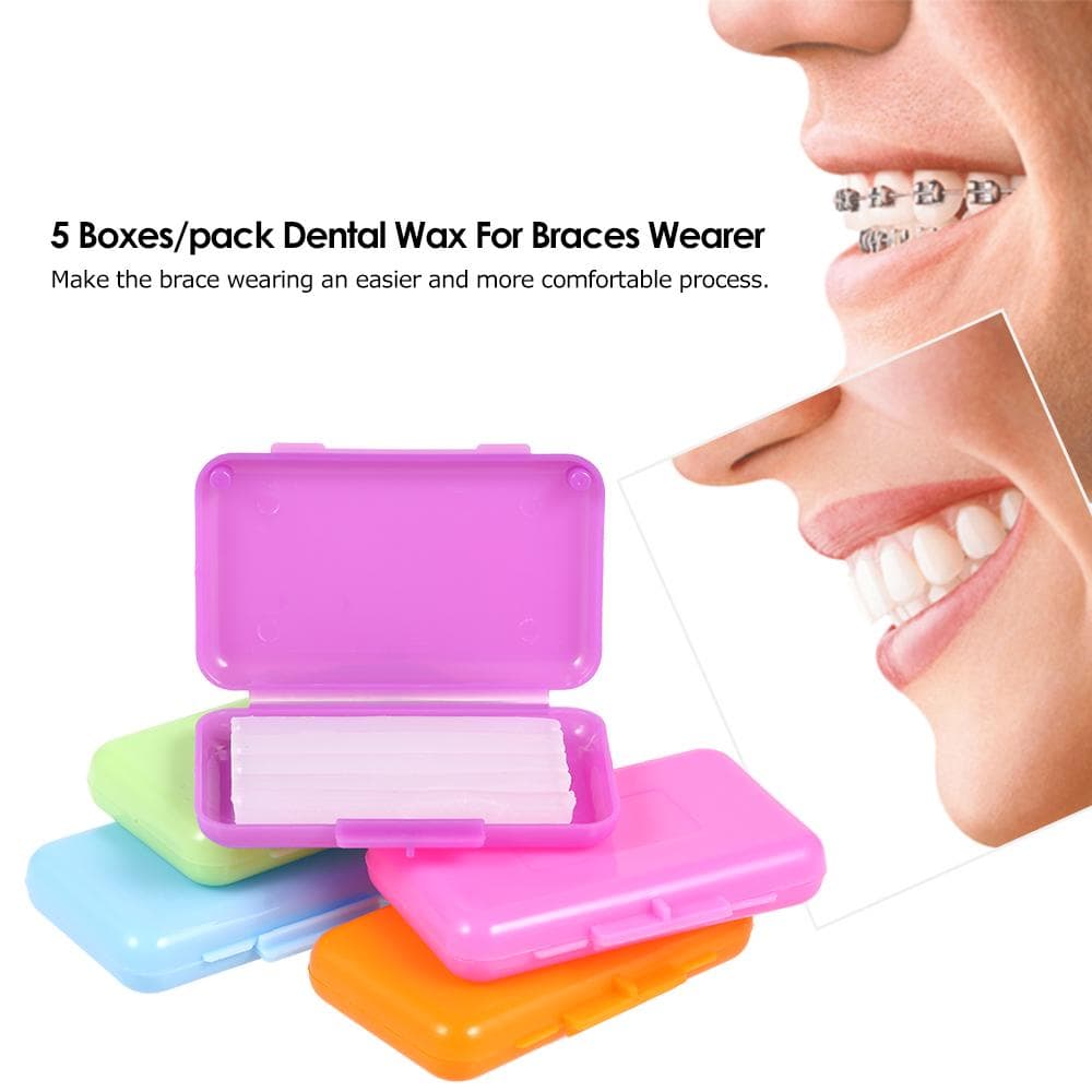 5 Boxes/pack Brace Gum Irritation Relief Wax For Braces Wearer Protector Dental Orthodontics Teeth