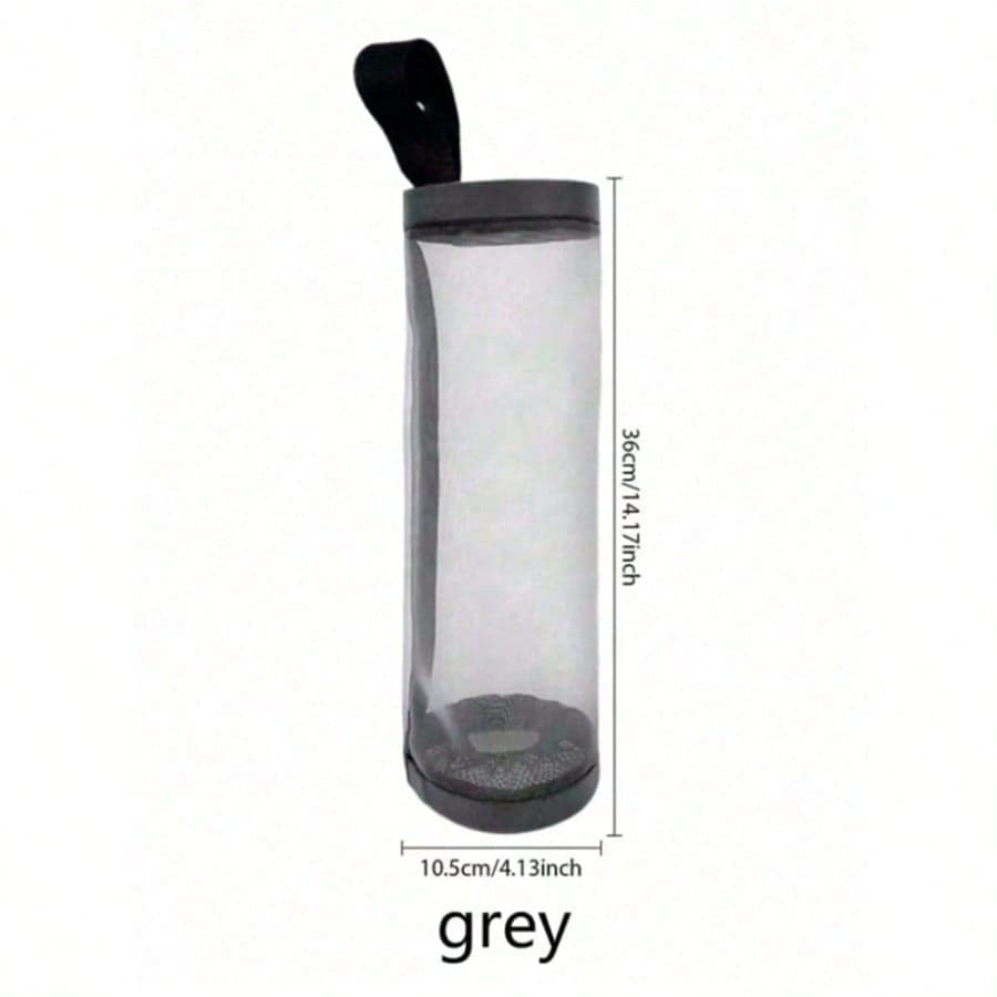 Wall Mounted Plastic Bag Dispenser Storage Rack Garbage Bag Storage Bag 1 Piece Gray multicolour