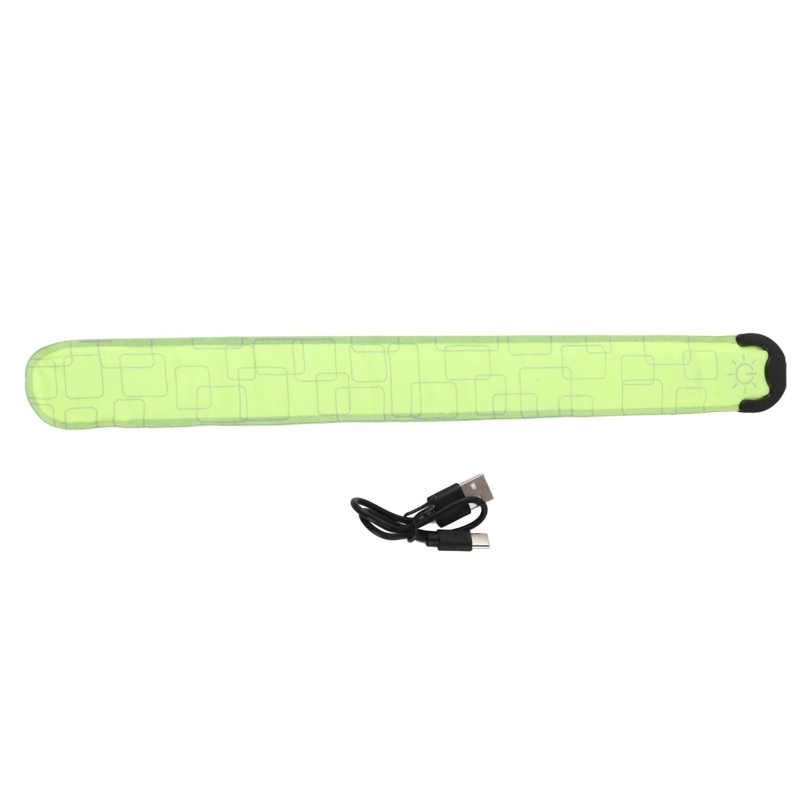 LED Safety Wristband Lights USB Charging 3 Level Adjustable Bracelets for Outdoor Night Running Red