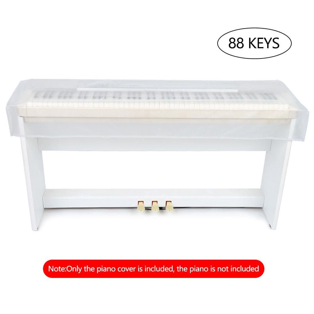 Transparent Grind Arenaceous Piano Cover Digital Piano Keyboard Dustproof and Waterproof Cover for 88-keys piano