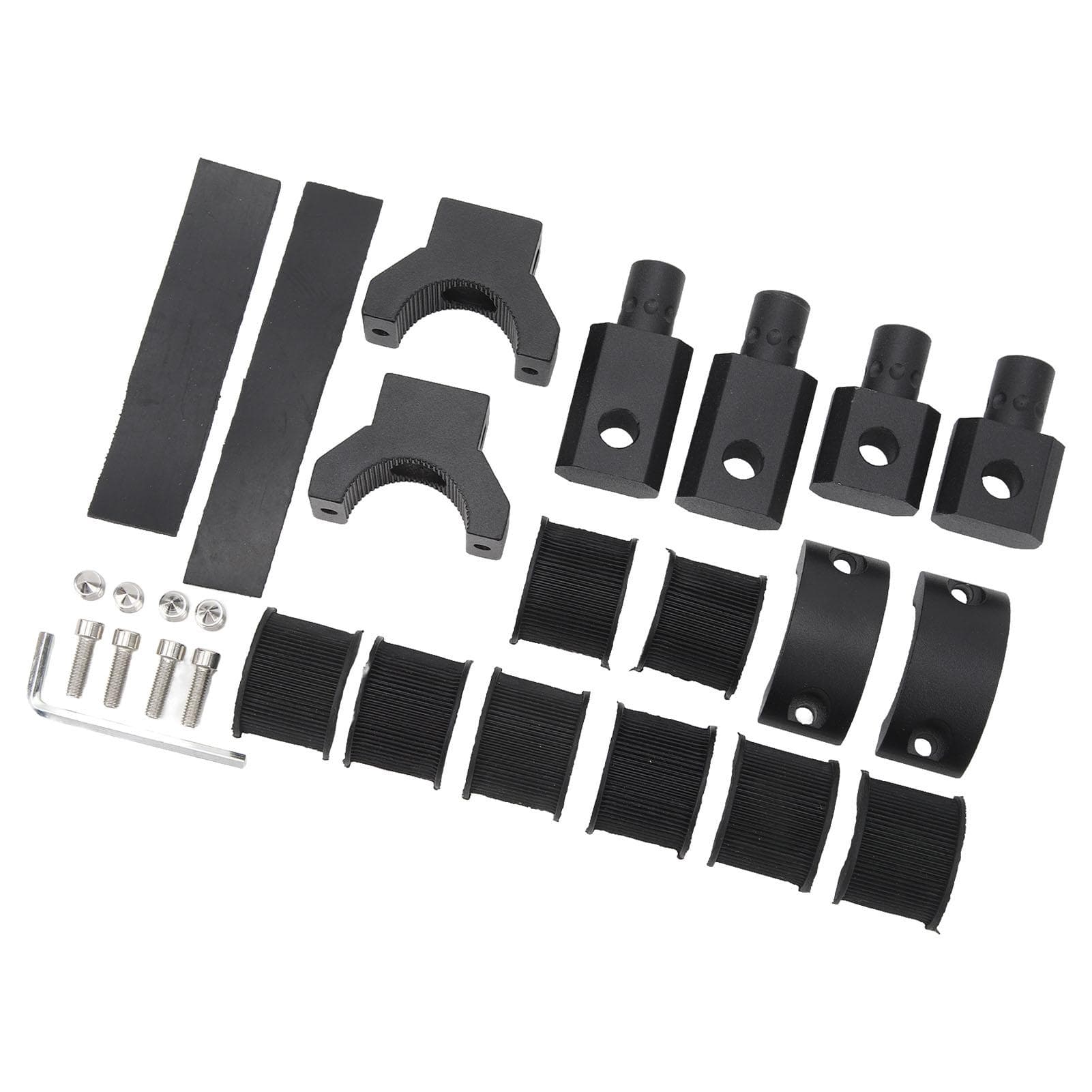 Light Bar Mount Kit 30mm 360 Degrees Rotating Light Bar Bracket ATV UTV Roll Bar Clamp Kit