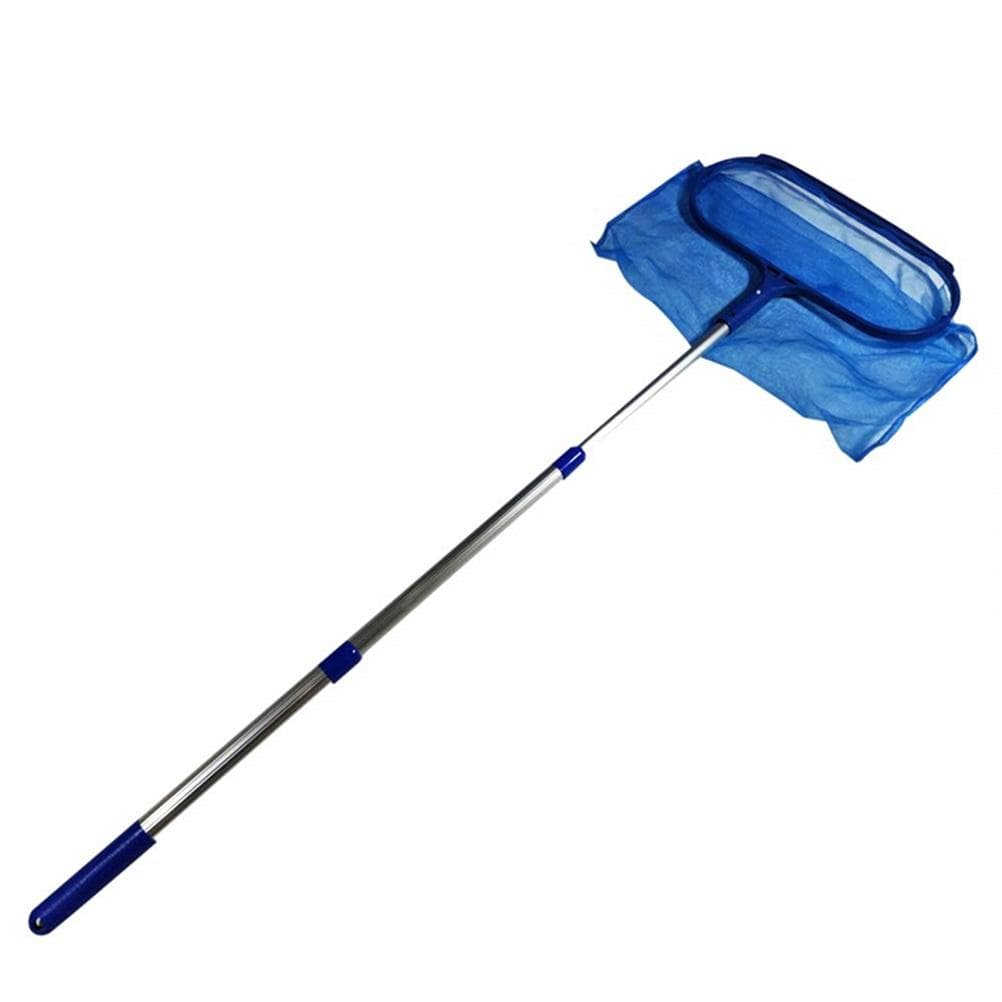 Pool Landing Net with Telescopic Pole Swimming Pool Skimmer Net Leaf Clean Net for Swimming Pool
