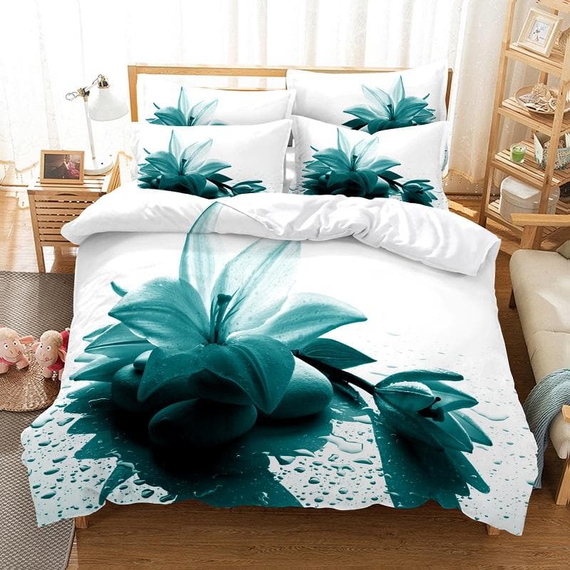 Rose Garden Bedding Set Duvet Cover Set 3d Bedding Digital Printing Bed Linen Queen Size Bedding Set Fashion Design 155x215cm 3pcs