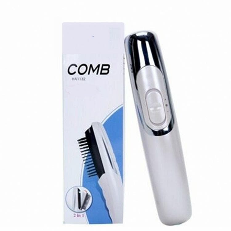 Electric Vibration Massage Comb, Head Infrared Comb, Scalp Massage, Anti-static Hair Care Comb, Student Minimalist Hair Care Comb white