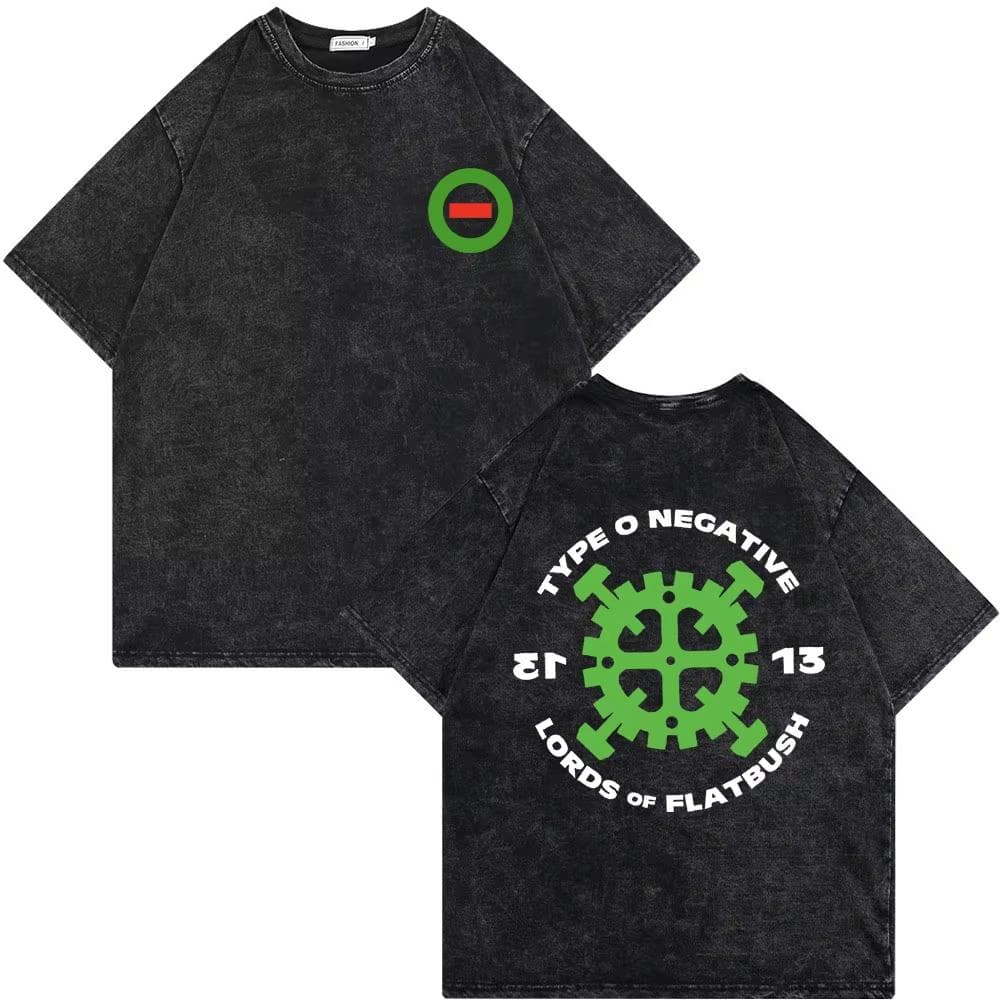 Rock Band Type O Negative Suspended In Dusk Streetwear Washed Vintage Tshirt Oversize Tee Men women Casual Top XL