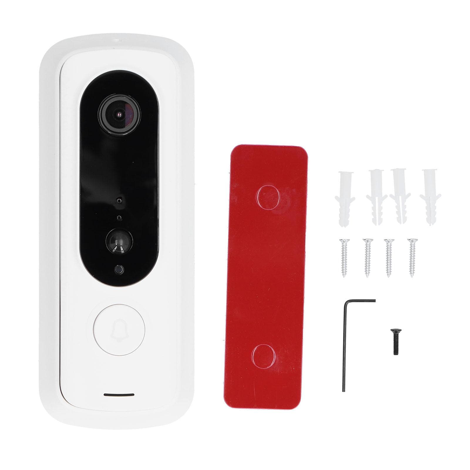 H2 720P Mini Doorbell Low Power Consumption WIFI Wireless Intercom Video Doorbell for Home white