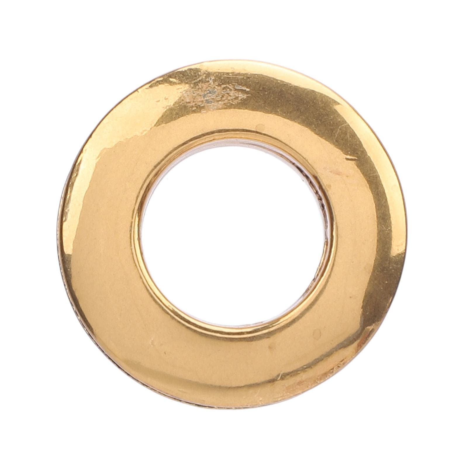 10 Pcs Round Eyelets 13mm Inner Diameter Alloy Eyelets Kit for Clothing Pants Luggage Hat Belt gold