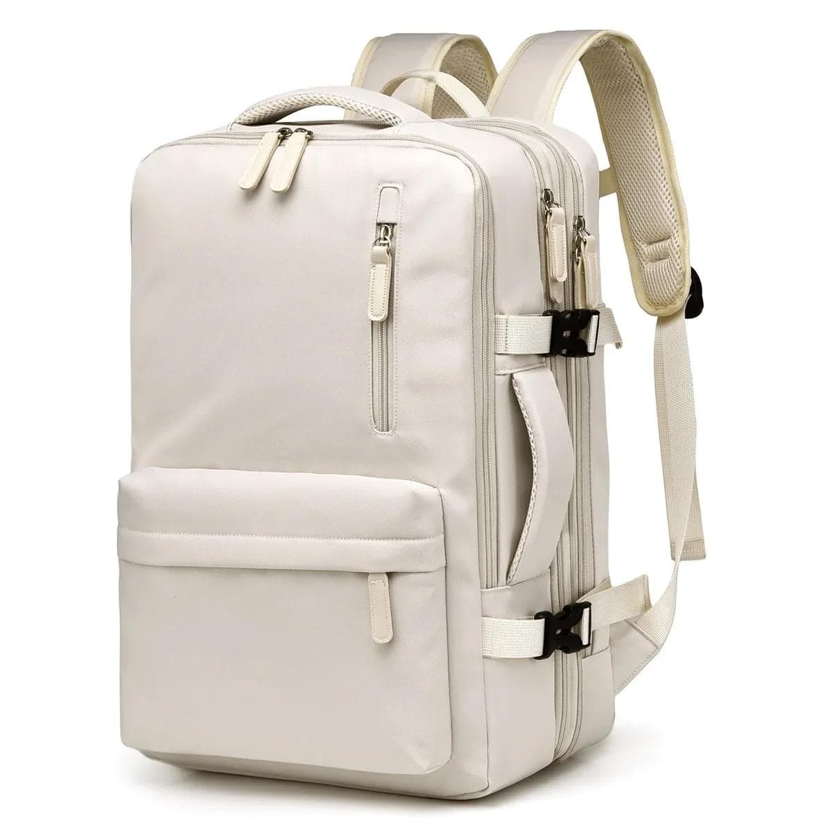 Cabin Hand Luggage Backpack Laptop for Aeroplane Travel Men Women's Bag beige