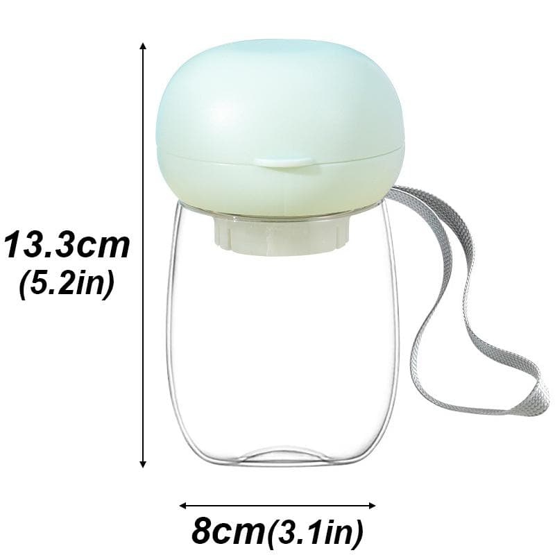 300ml Portable Food Grade Material Dog Cat Travel Pet Water Cup Feeding with Lanyard for Small Medium Cats Dogs Pet Supplies