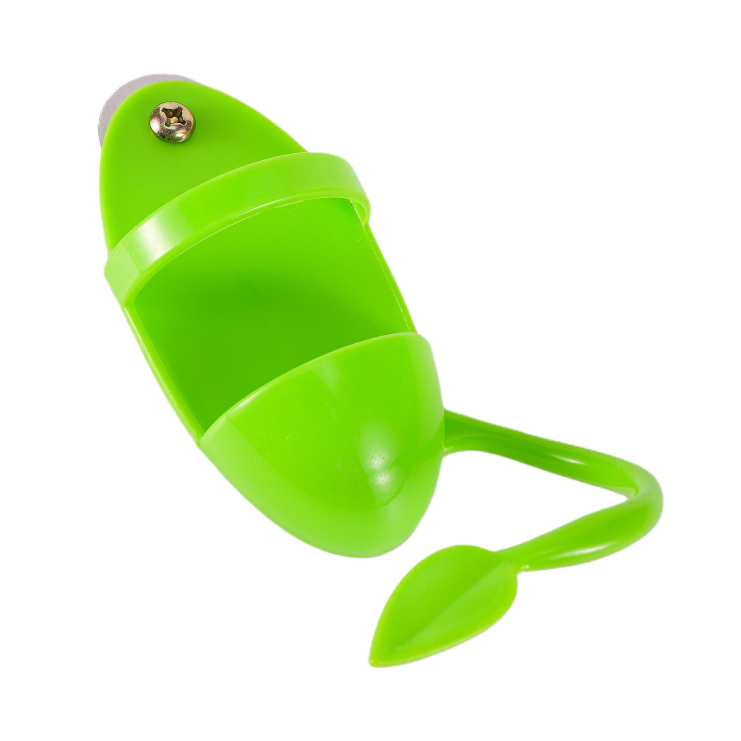 Parrot Food Feeder Bird Perching Frame Fun Bird Cage Feeder Parrot Feeding Toy Plastic Pet Feeding Supplies Parrot Feeding Toy green