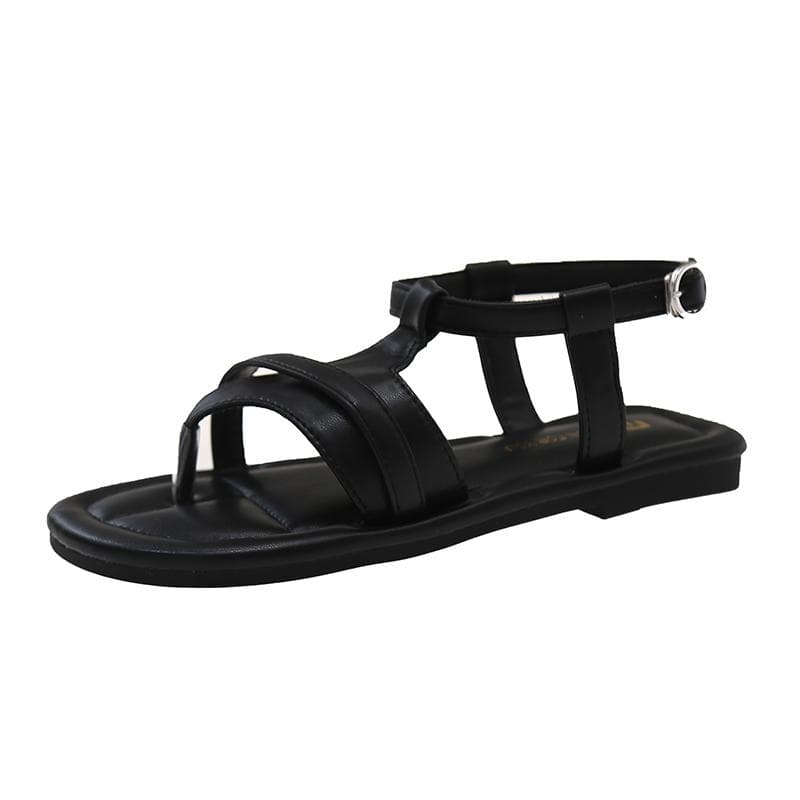 Fashion Mid Heels Slippers Pointed Toe Sandals Elegant Slingback Pumps Women Shoes Chunky New Party Trend Zapatillas Mujer 40 black