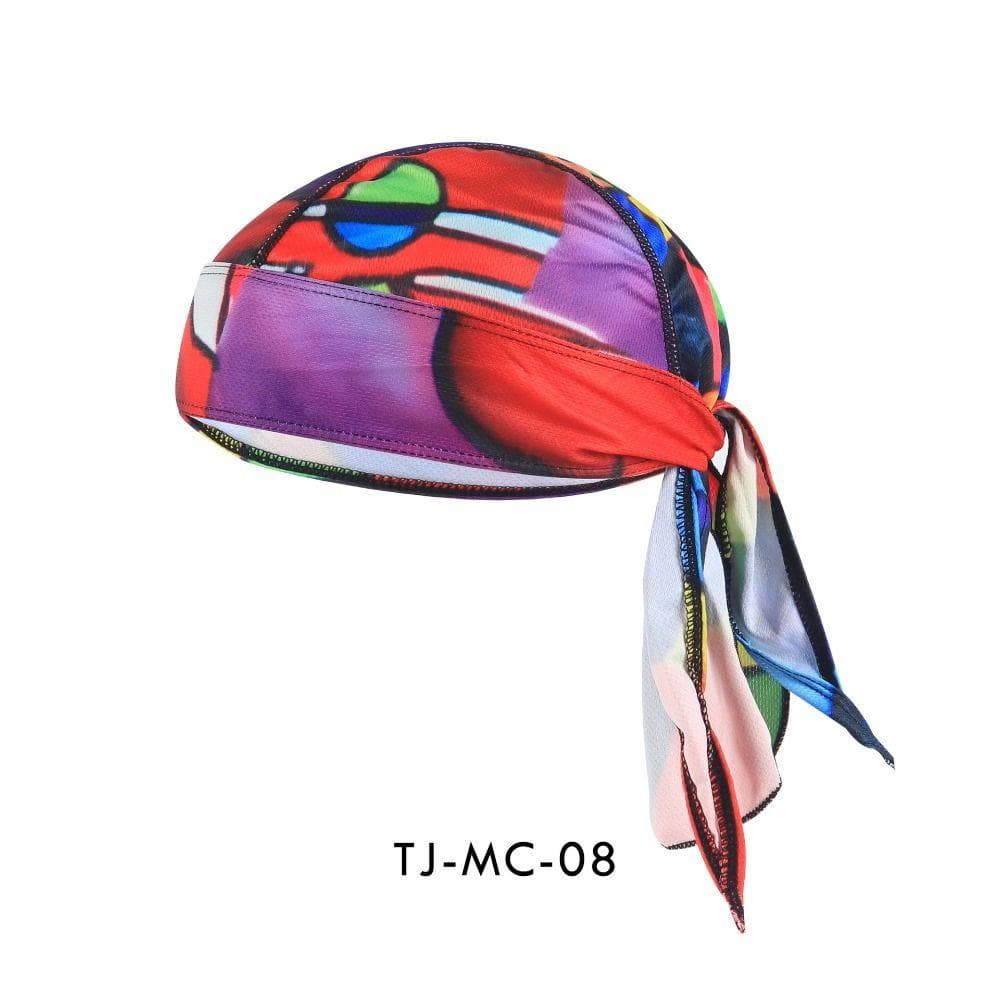 Quick Dry Cycling Cap Sunscreen Bandana Headscarf Fishing Sun Cap Pirate Cap Running multicolor3