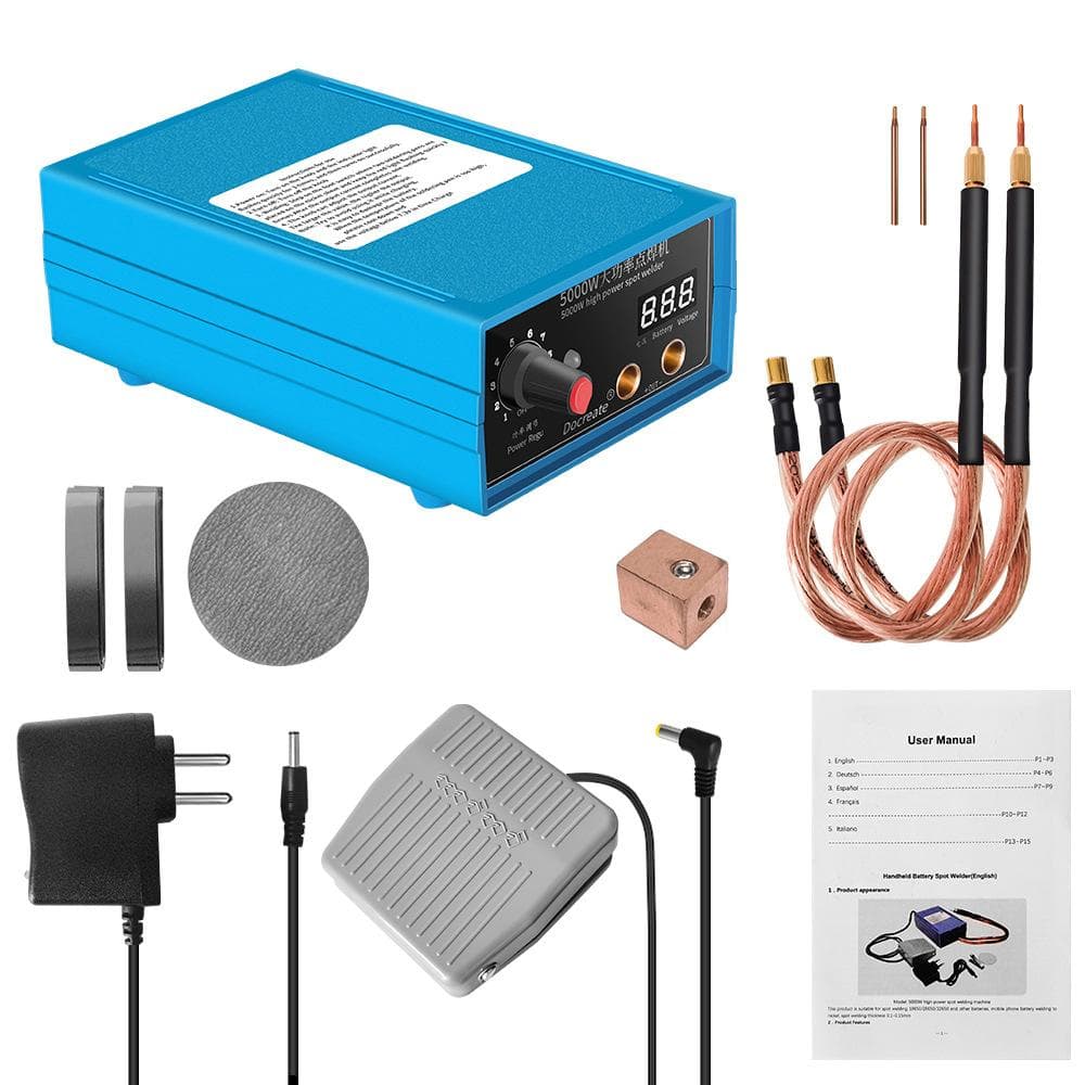 High Power 5000W Handheld Portable Home Welding Machine Battery Nickel Sheet Spots Welding Machine EU Plug