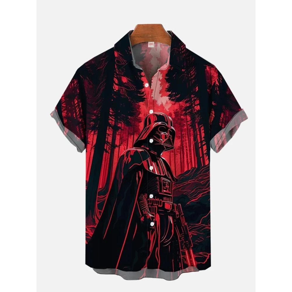 Hawaii Shirts Man New Stars-wars Shirts Men Women Clothes Tee Tops Boys Girls Tees Walker Printing Short Sleeve Shirt L