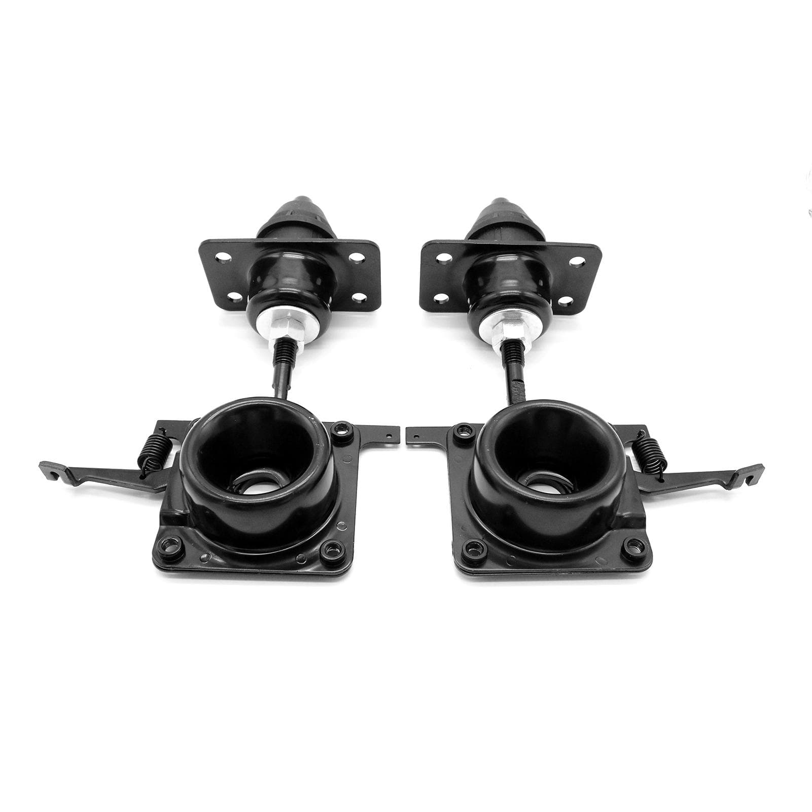 Hood Release Set Upper & Lower Latches 4 PCS Replacement for Volvo VNL 2004-2017 black