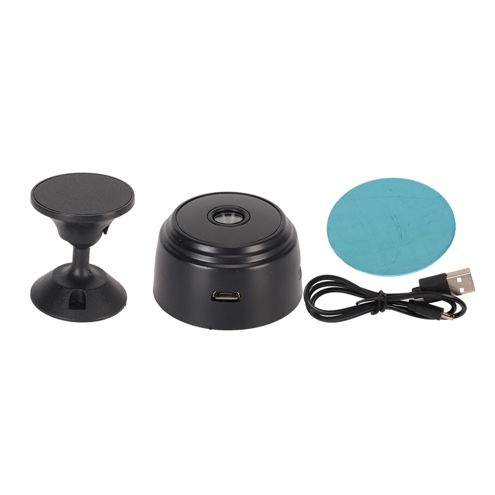 WiFi Securtiy Camera Multifunction 1080P HD Motion Detection Night Vision APP Control Indoor Home black