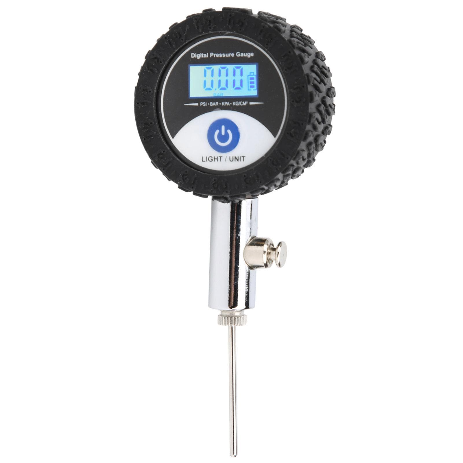Mini Soccer Ball Pressure Gauge Volleyball Basketball Barometers with Digital Display