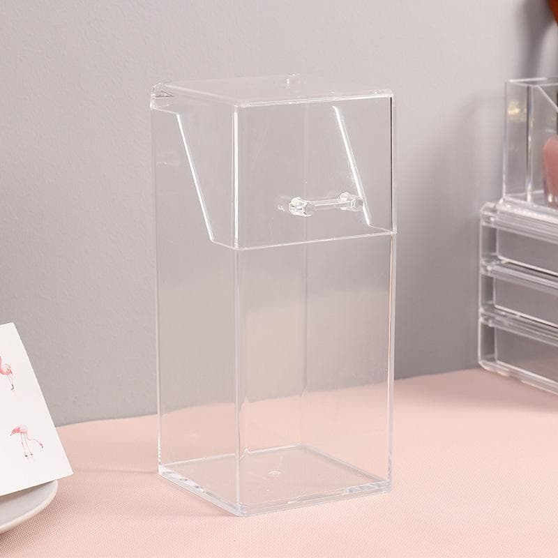 Transparent Acrylic Makeup Brush Holder Makeup Organizer Cosmetic Holder Pencil Lipstick Desk Container Table Makeup Storage Box