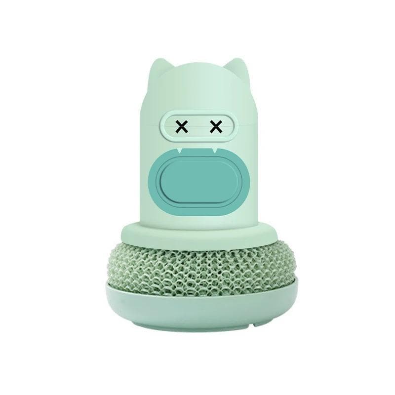Kitchen Dish Brush Bowl Cleaning Brush Soap Dispenser Liquid Pot Brush Dishwasher Brush Convenience Small Tools Accessories green