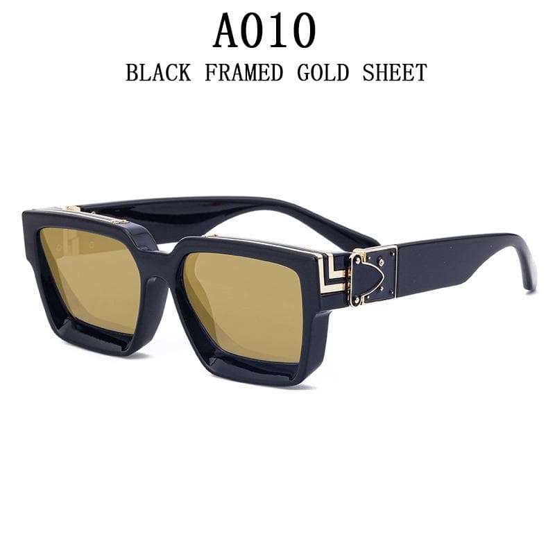 Millionaire Sunglasses For Men Vintage Square Fashion Glasses Luxury Retro Sunglasses Women Trending Punk Gafas De Sol Lentes CHINA&As the picture