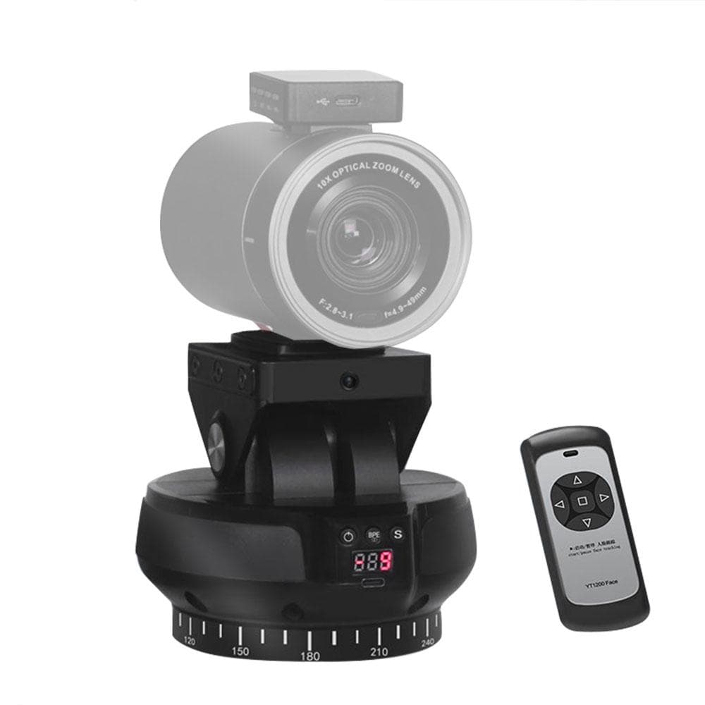 Andoer YT1200 Face Motorized Pan Tilt Head 2-axis Panoramic Head AI Smart Face Tracking 360 degrees black
