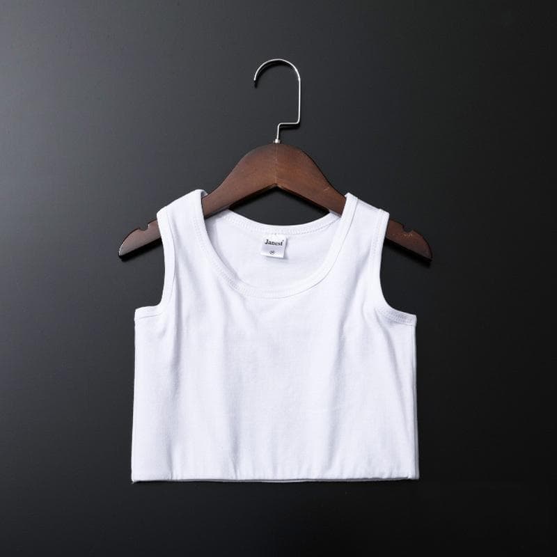 Bandage Chest Binder Tomboy Vest Top Breathable Elastic Chest Breast Binder XXL white