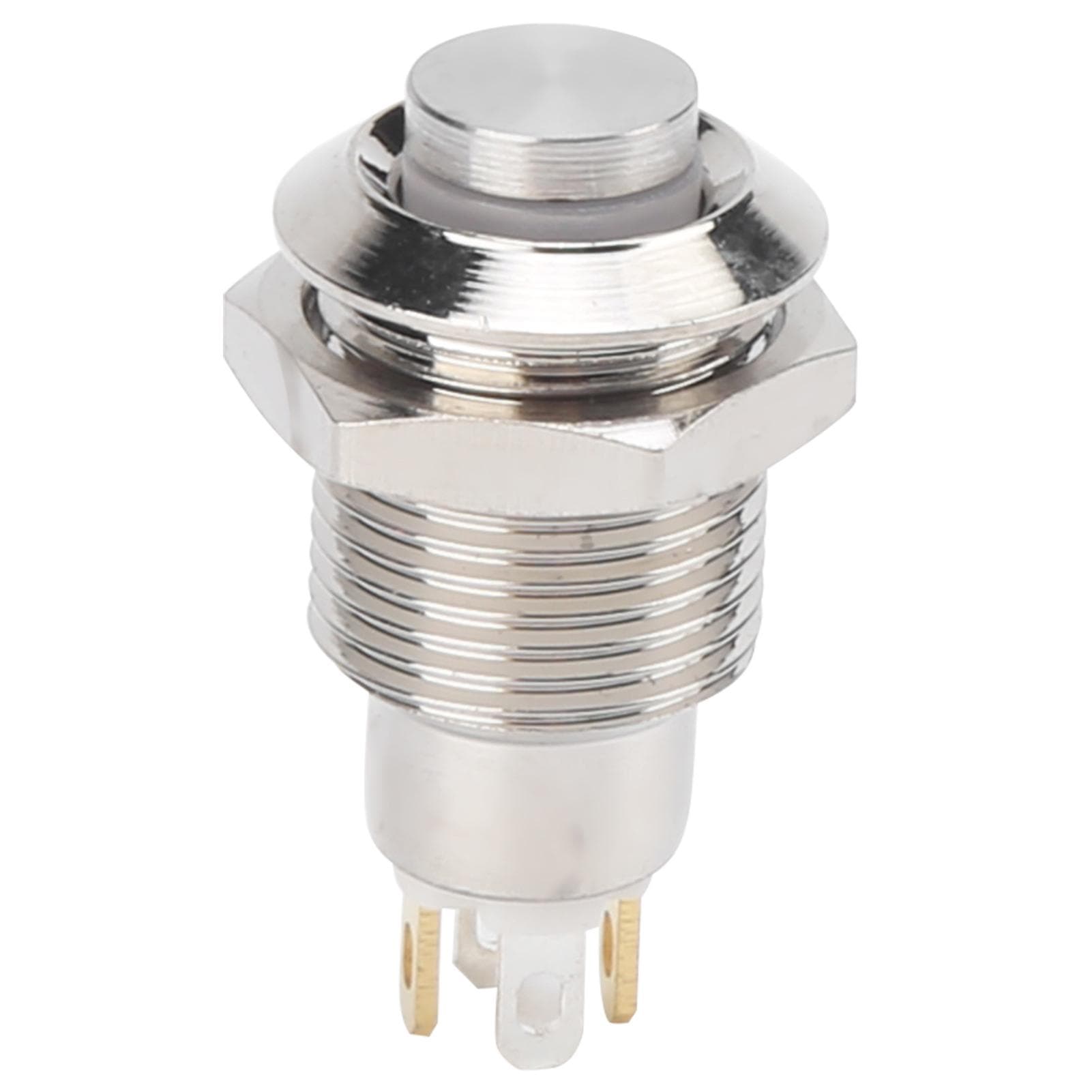 10mm Metal Push Button Switch Waterproof SelfLocking Start Switch with Light 3V(Green )