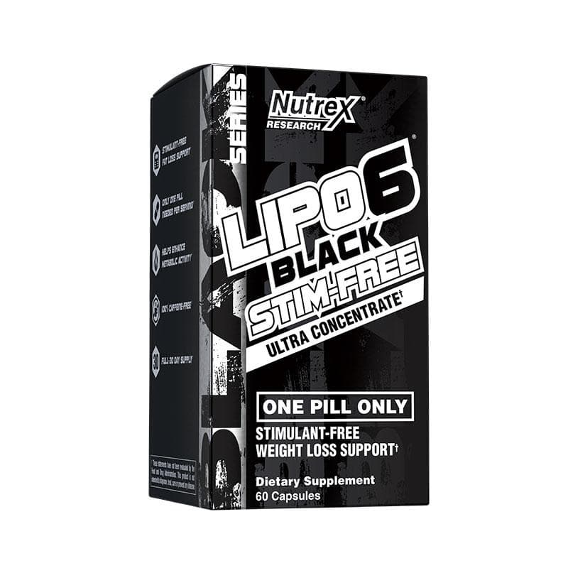 NUTREX LIPO-6 BLACK STIM-FREE, 60 cap