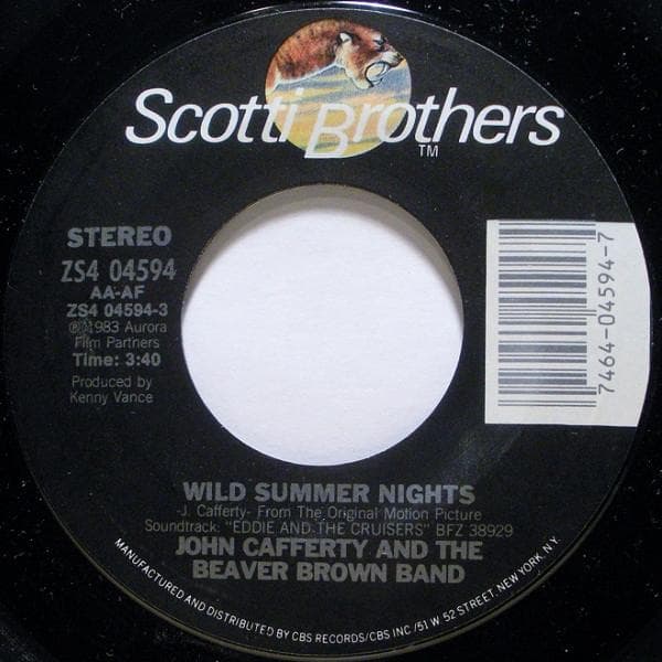 7inch Record JOHN CAFFERTY & THE BEAVER BROWN BA - Wild Summer Nights ZS404594 Scotti Bros. Re 1983 US Rock Used