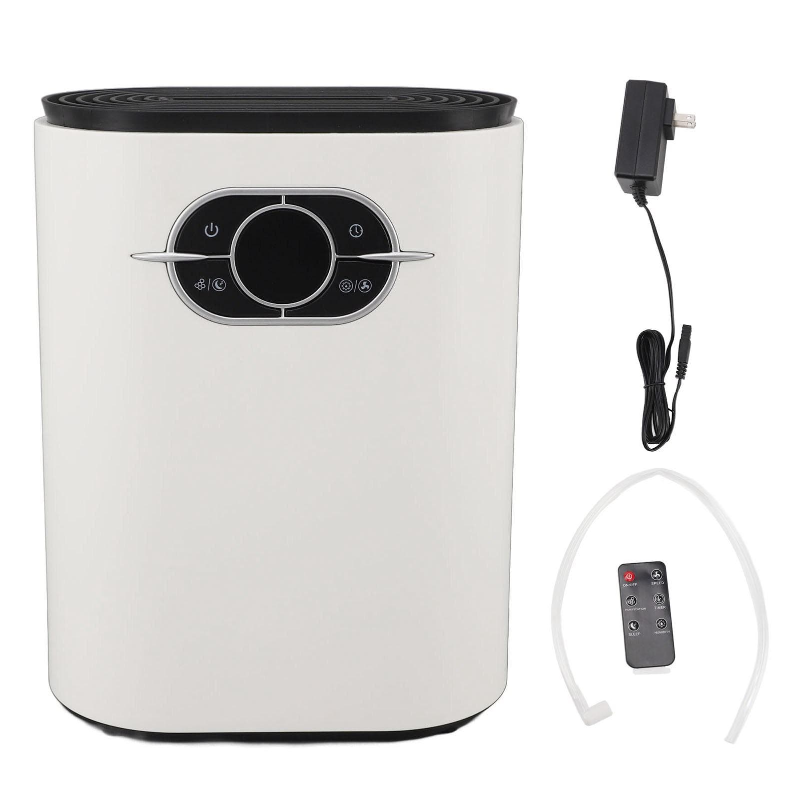 Dehumidifiers for Home 1.2L Quiet Dehumidifier with Drain Hose Portable Small Dehumidifiers for US Plug