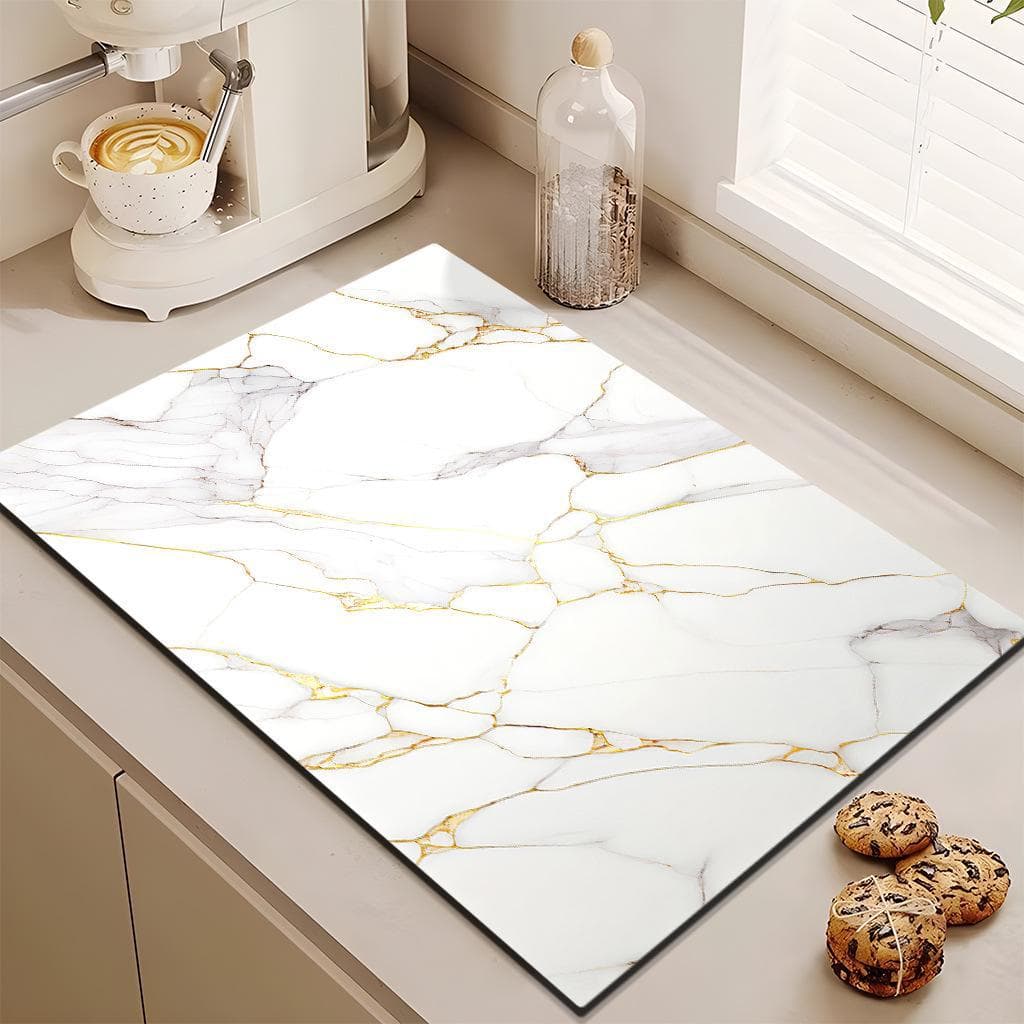 Diatom Mud Absorbent Pad: Kitchen Countertop, Anti-Scald Pot, Insulation, Coaster, and Dish Drying Pad 80*120cm, MAR0006