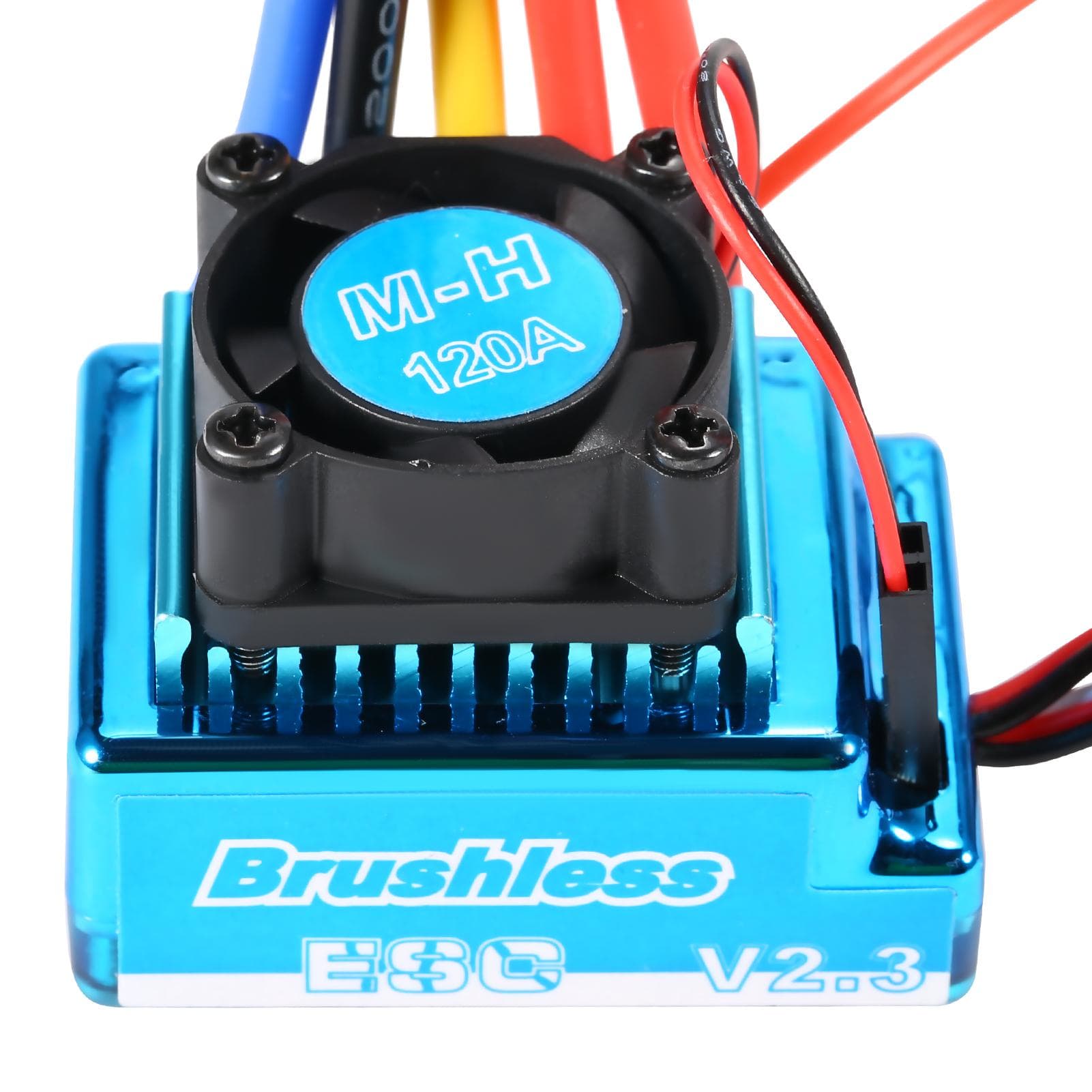 120A Brushless ESC Electric Speed Controller 5.8V/3A BEC for 1/8 1/10 RC car blue