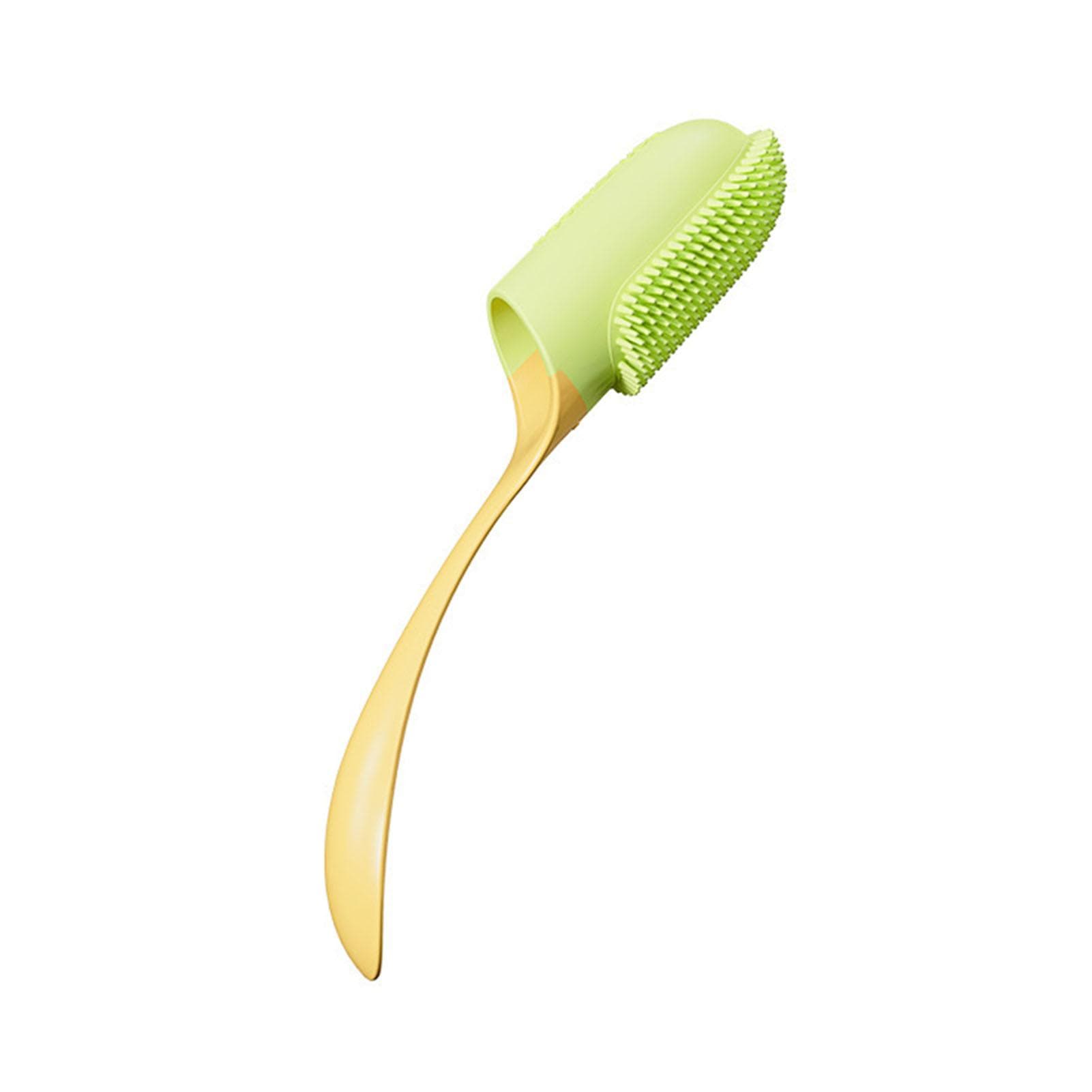 Pet Finger Toothbrush Soft Removes Plaque Tartar Clean Bad Breath Dog Finger Toothbrush for Oral yellow