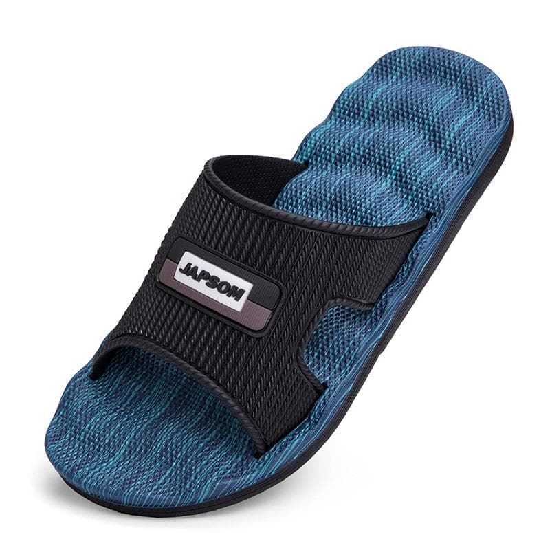 Men's Slippers EVA Men Shoes Women Couple Flip Flops Soft Casual Summer Male Chaussures Femme Zapatos Indoor bathroom Slides 39 blue