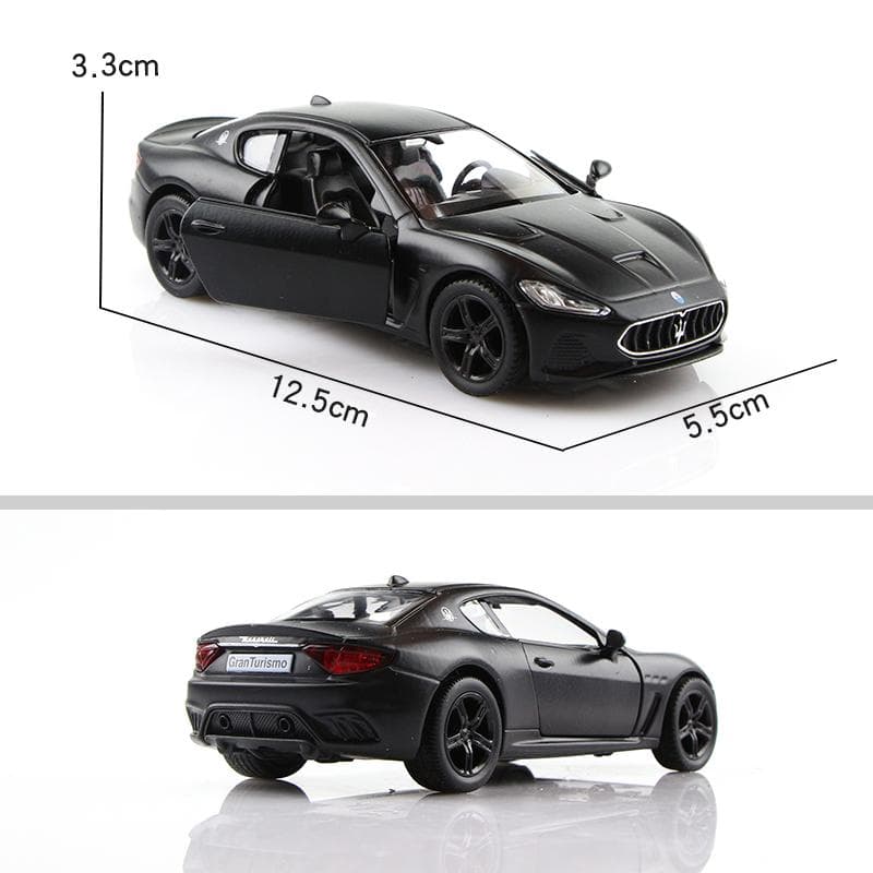 Maserati GranTurismo MC Coupe Simulation Diecast & Toy Vehicle Pull Back & Doors Open RMZ city 1:36 Alloy Car Model Gifts For Children