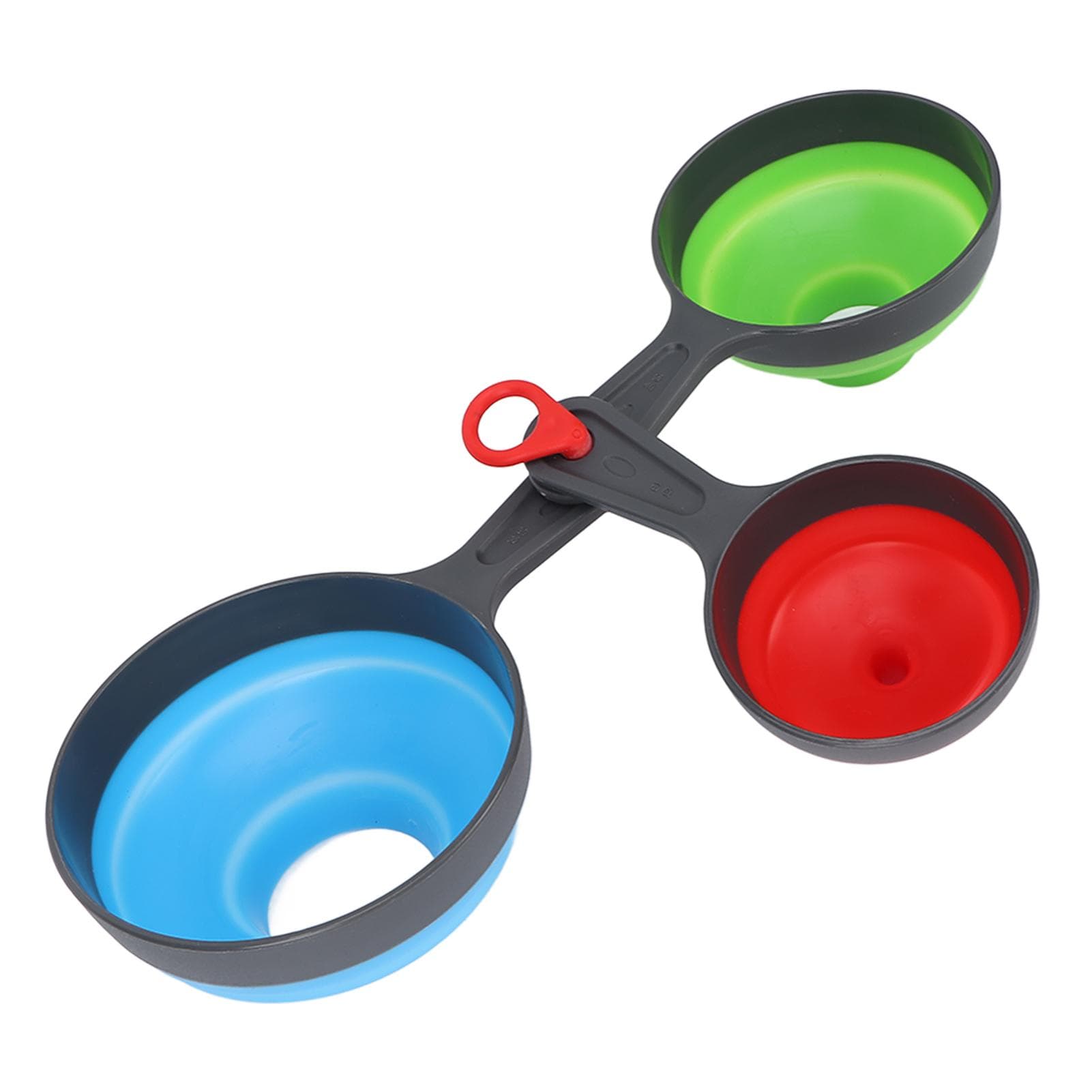 Canning Funnel PP Silicone Material Clip Circle Design 3 Colors 3 Size Foldable Lightweight Wide