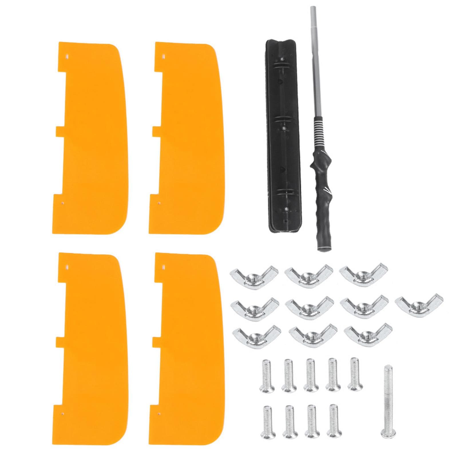 ABS Humanized Non-Slip Grip Golf Propeller Fan Trainer Swing Wind Power Training Tool Practice yellow