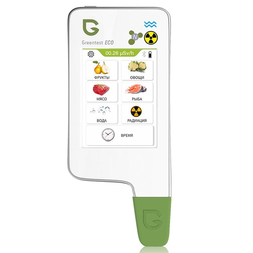Greentest-ECO6 Home Kitchen Nitrate Tester Upgrade Radiation Water Quality Detector with Capacitive white
