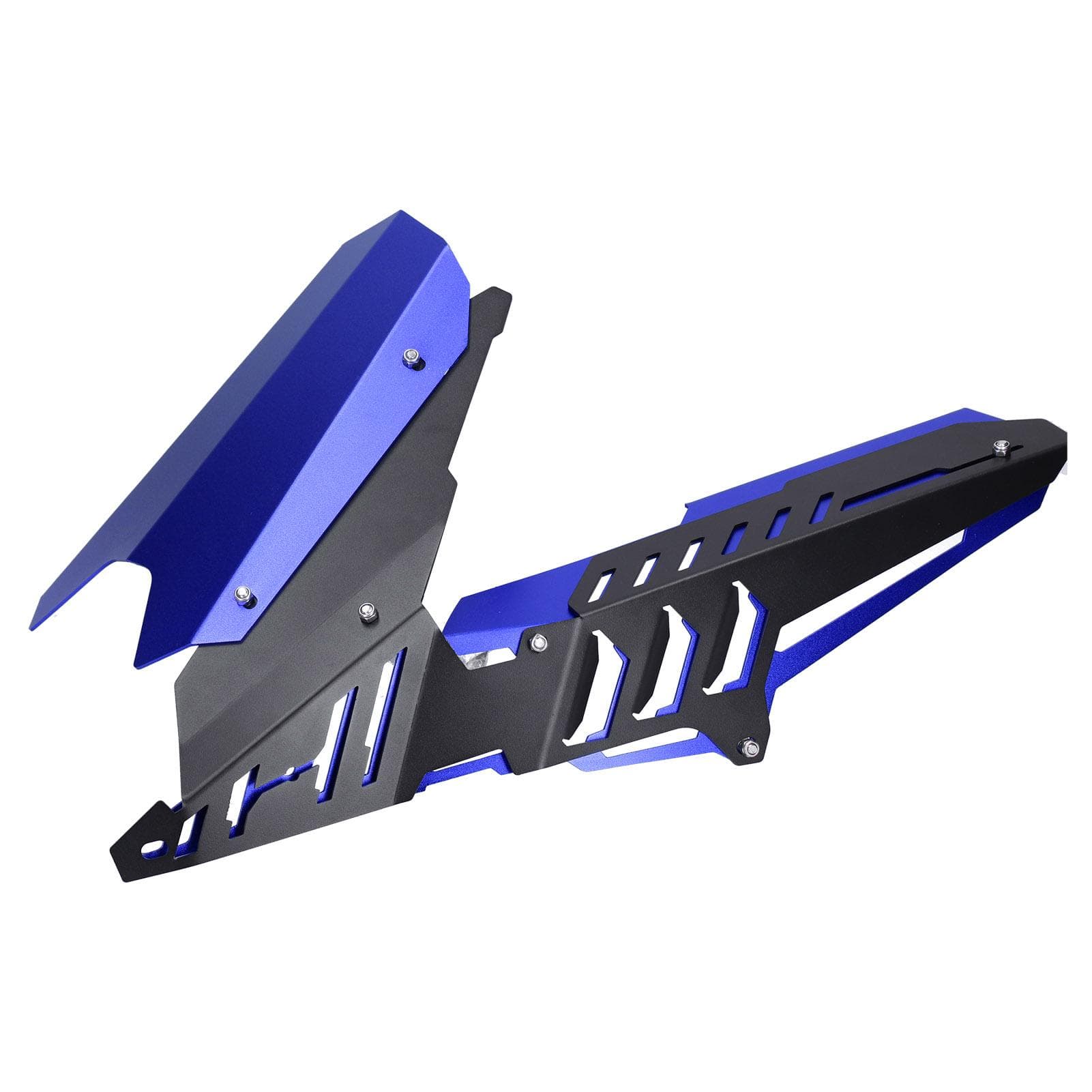 Rear Fender Chain Guard Cover CNC Aluminum Alloy Fit for Yamaha YZFR25YZFR3MT25MT03(Blue )