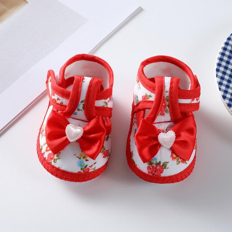 Summer Baby Girls' Canvas Shoes First Walkers Sweet Princess Shoes 12