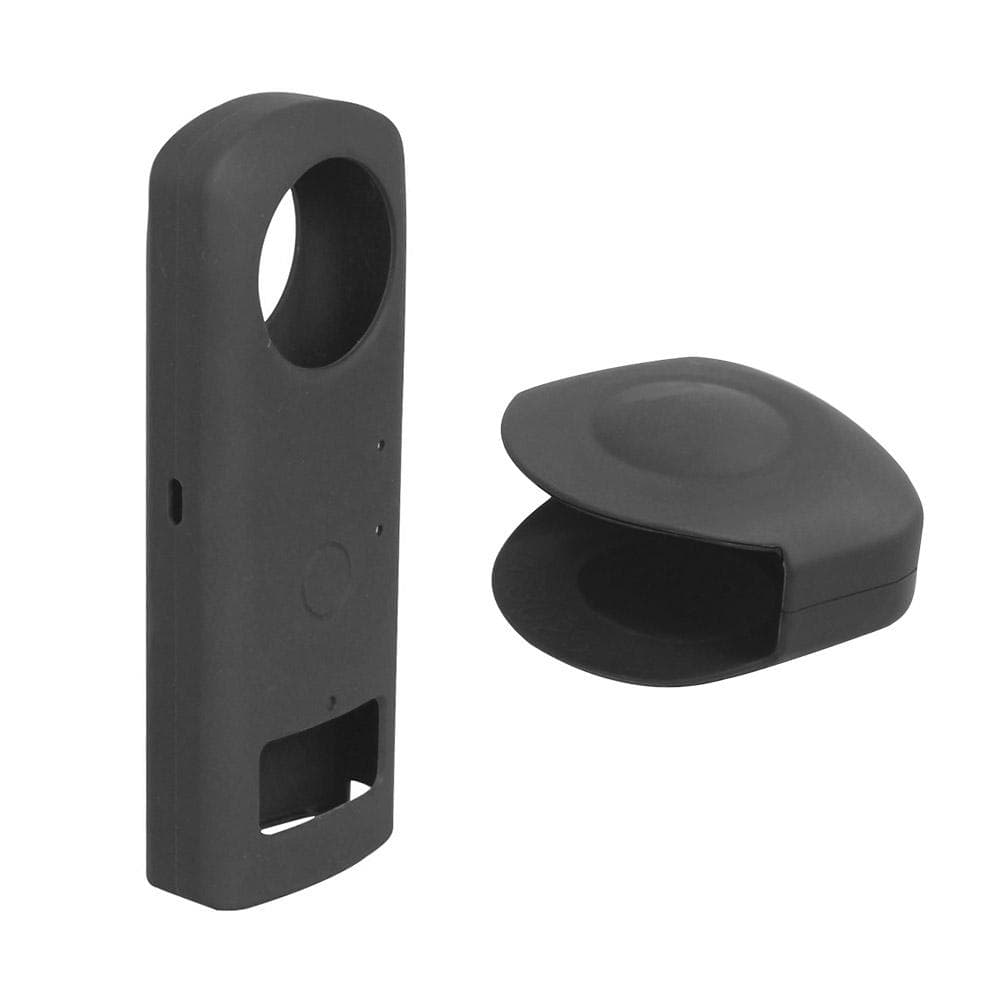 Soft Silicone Protective Cover Case Holder Protector Shell Travel Case with Lens Protecting Case black