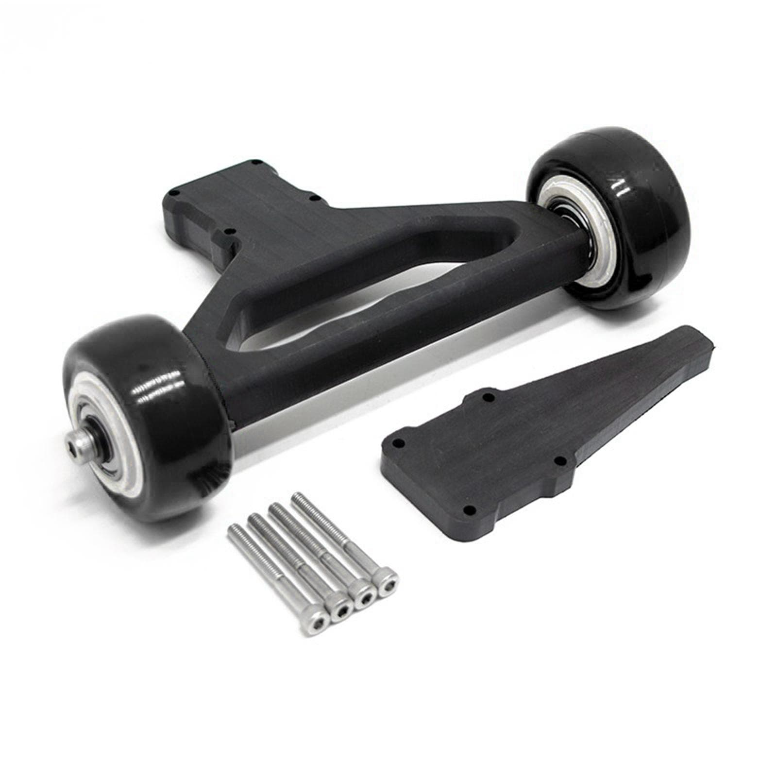 Nylon Double Wheel Wheelie Raise Head Bar Replacement for 1/5 ARRMA 8s KRATON / OUTCAST Remote black