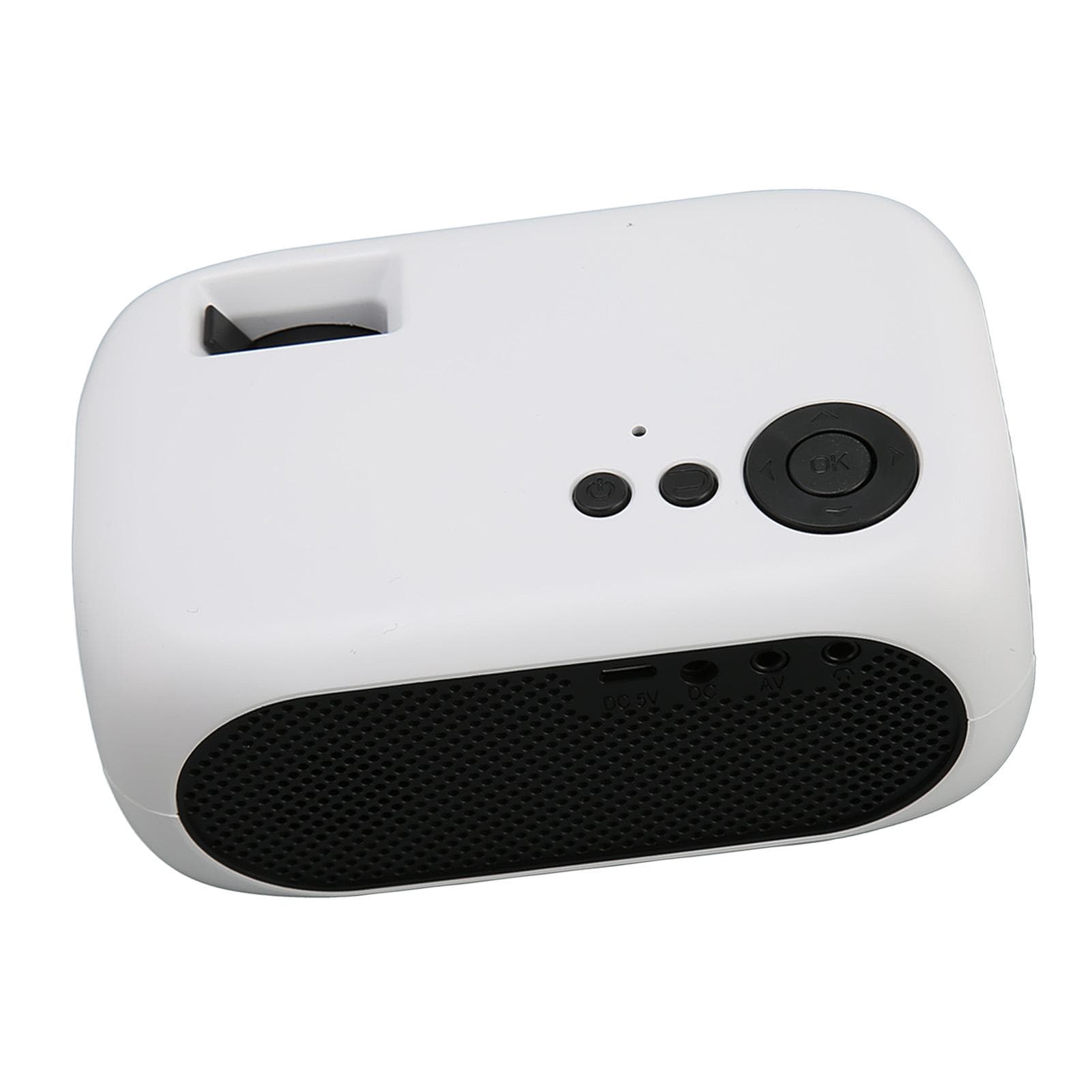M24 Mini Portable Projector Multifunction 360 Degree Surround Sound Home Theater Video Projector US Plug