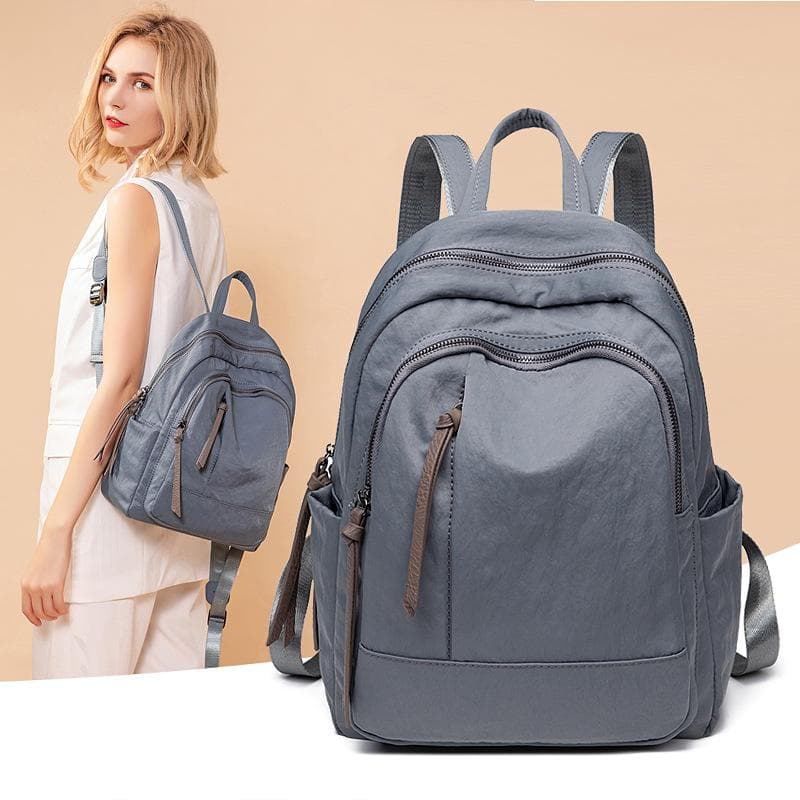 Oxford Cloth Backpack Female Anti-theft Backpack Easy To Take Schoolbag Lightweight Large Capacity Leisure Travel Bag