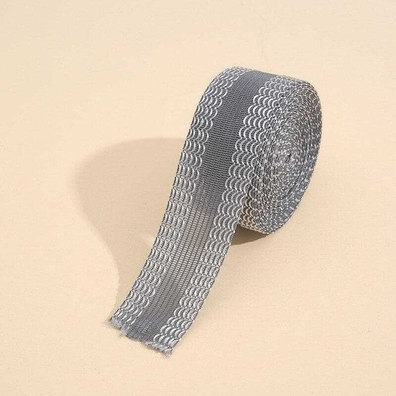 Self-Adhesive Tape for Trousers Legs Edge Shortening Sewing Tools Tape Paste Hemming Iron on Pants Jeans Clothes Length Shorten 3m grey