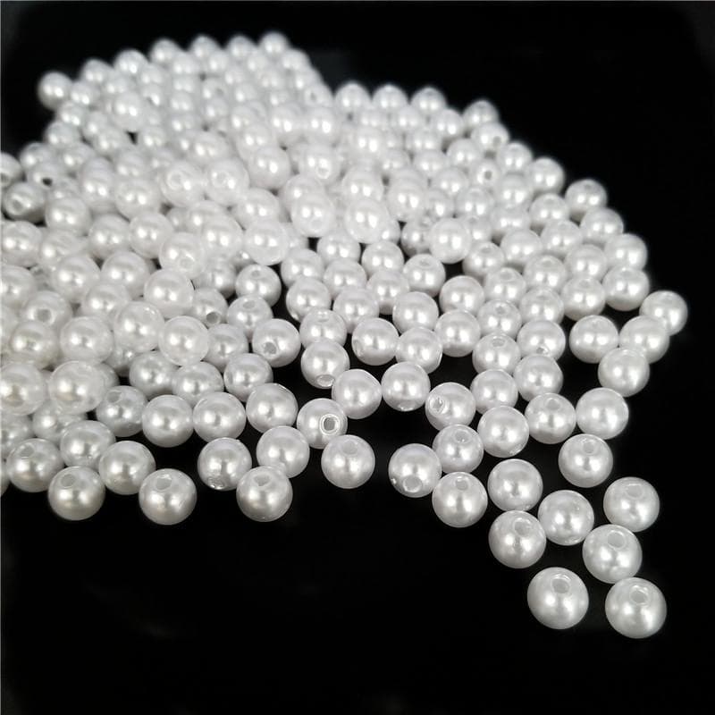 3-14mm 5-600Pcs Acrylic Spacer Beads Imitation Pearls Round Loose Beads For Jewelry Making DIY Jewelry Accessories 3mm 600Pcs