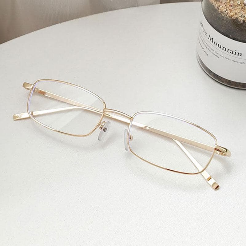 Fashion Small Rectangle Sunglasses Men Women Vintage Square Driving Sun Glasses Luxury Brand Metal Frame