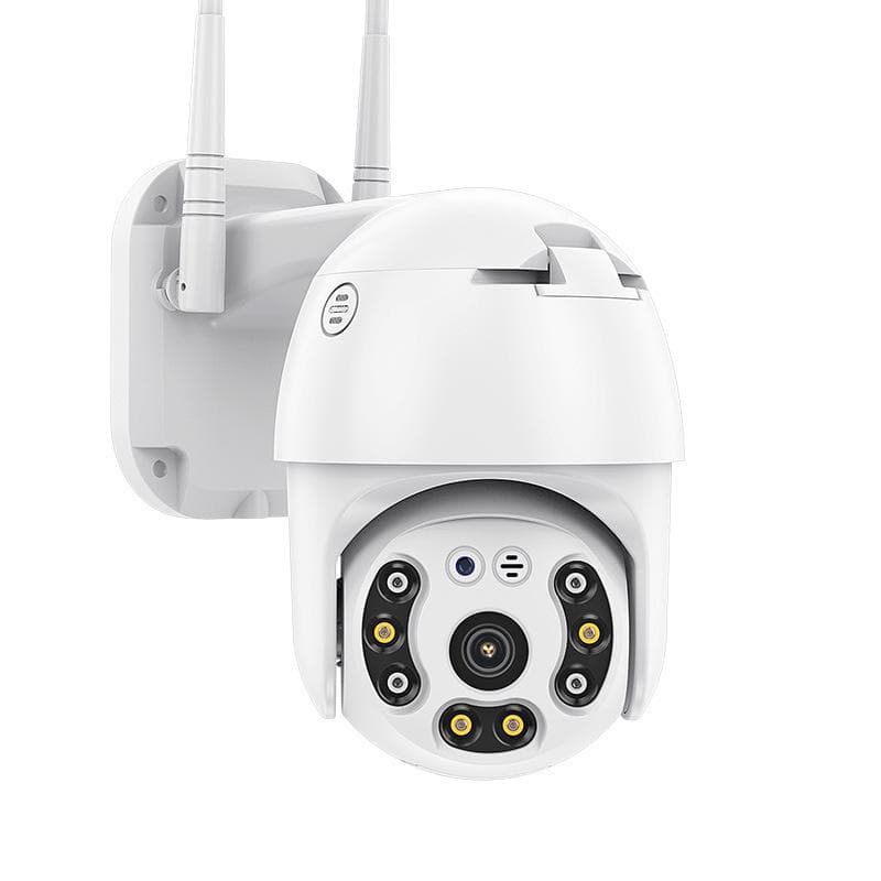 EU 5MP HD PTZ IP Camera Security Camera 5G Wifi Wireless Audio Outdoor Waterproof IR Night Vision Video CCTV Surveillance Camera View Via Smartphone Camera No Card white