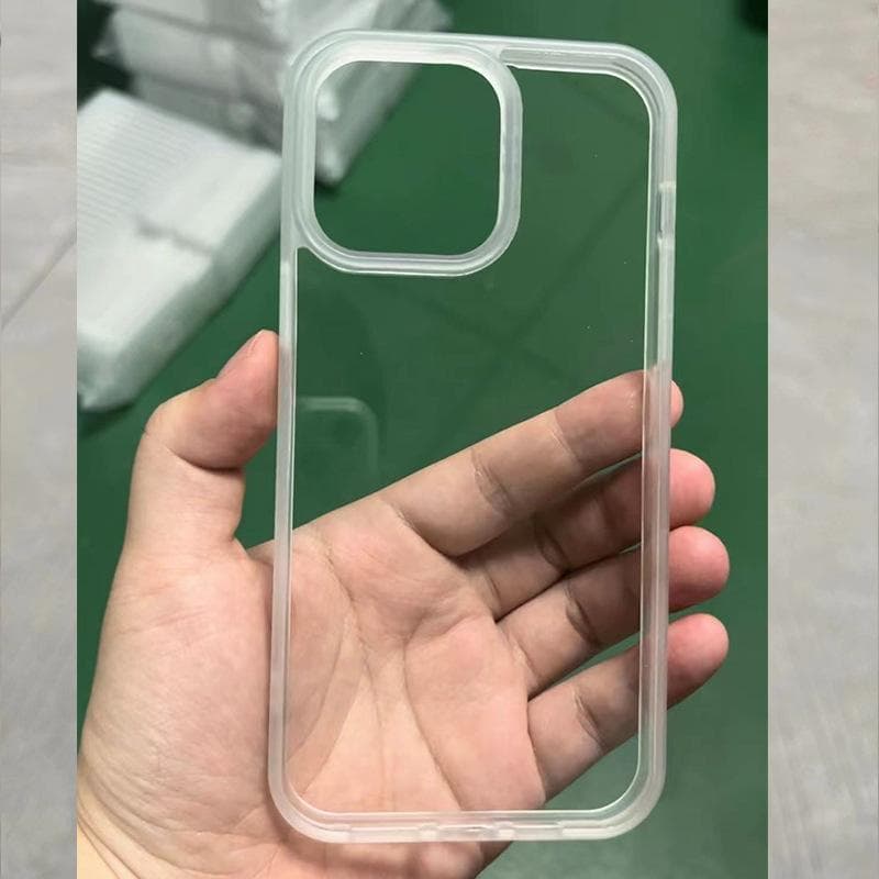 Applicable To IPhone16 Black Magnetic Suction Case 15pro Acrylic Two-in-one 12P Transparent All-in-one Anti-fall Protection Case Apple 14/15Plus universal