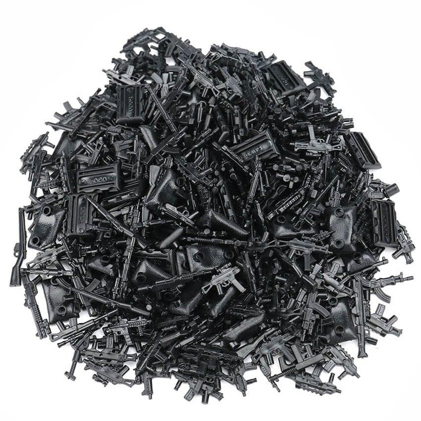 100pcs Military Set Army City Police Gun Weapons Series Pack City Soldiers SWAT Building Blocks toys for childrens kids